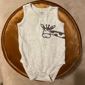 Sleeveless Carters Baby Bodysuit Onesie Tank Top 12m giraffe